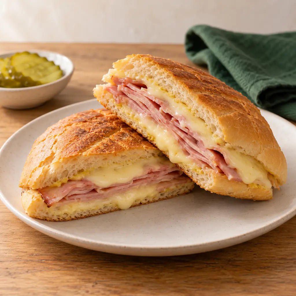 Sándwich de jamón y queso